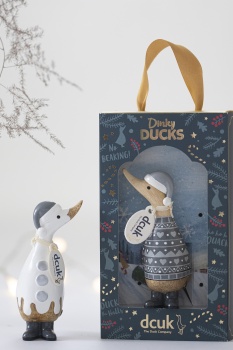 DCUK Alpine Design Dinky Gift Boxed Wooden Christmas Ducks - Choice of Design